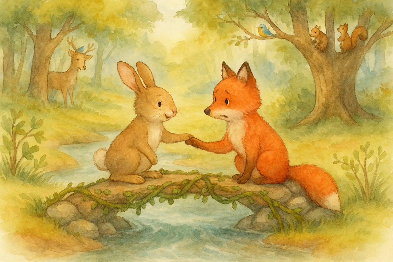 Harriet building the bridge