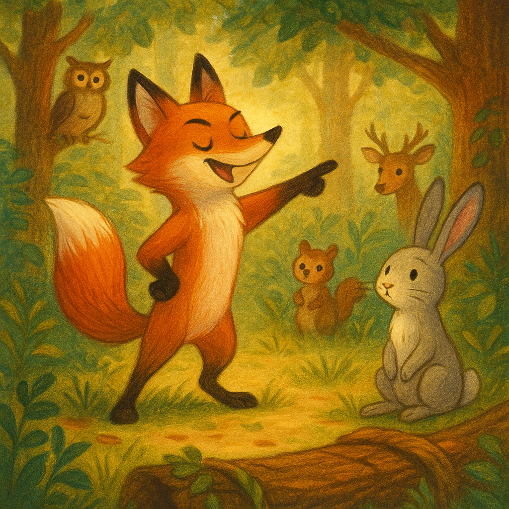 The bossy fox talking