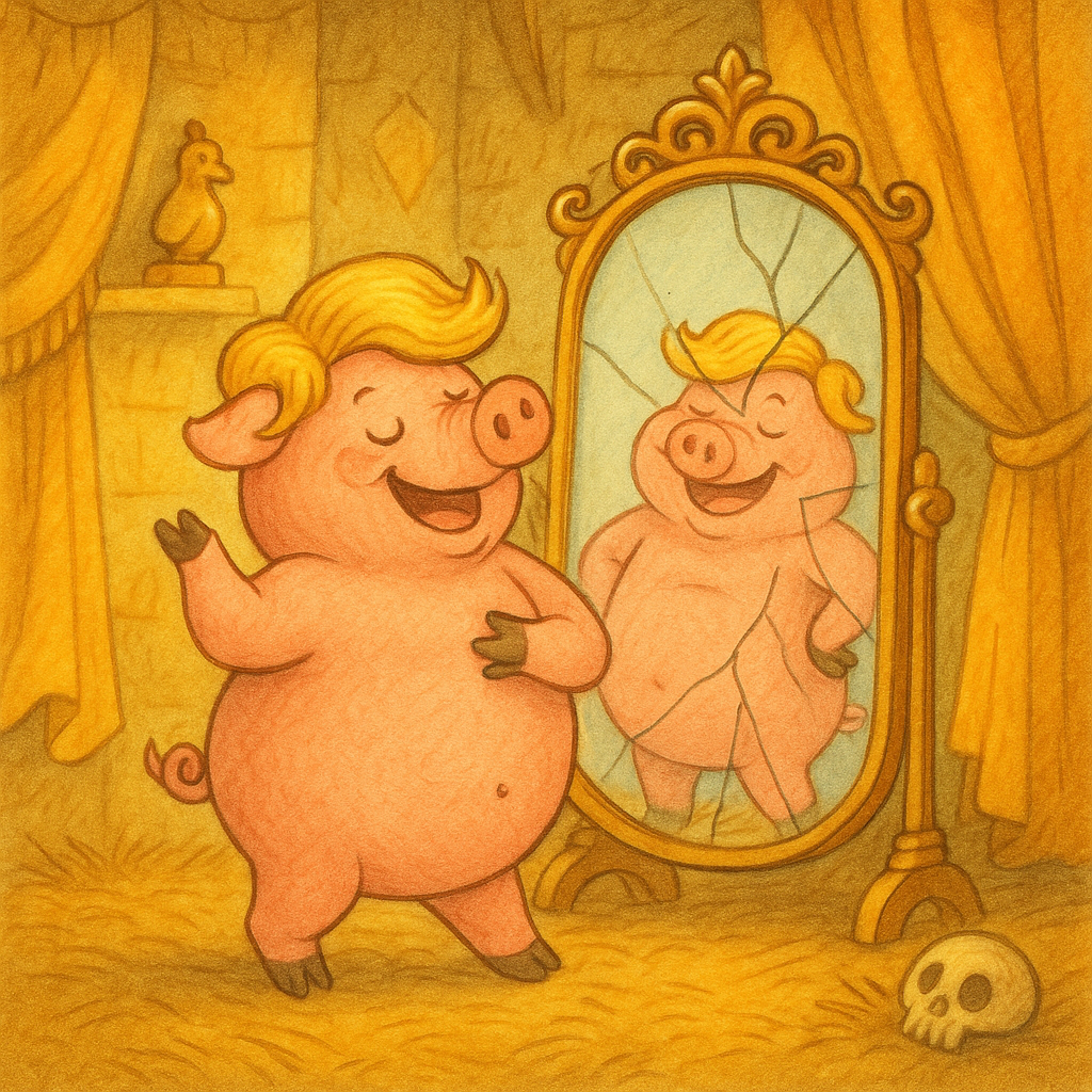 Twump in his cheap wig